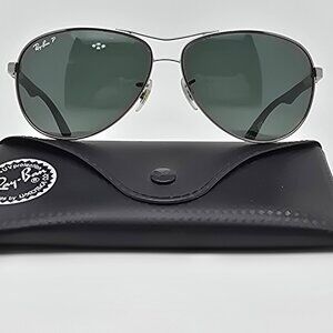 Ray-Ban RB8313 004/N5 Carbon Fibre Frame Polarized P3 G-15 Aviator Sunglasses